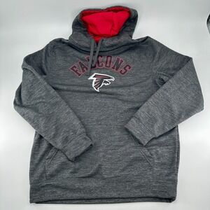 NFL Pro Line Fanatics Atlanta Falcons Black‎ & Red Pullover Hoodie Size Medium